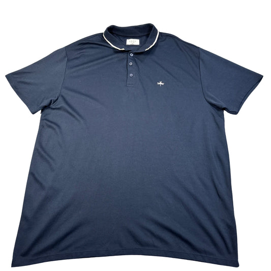 Easy Navy Tipped Collar Polo-2XL