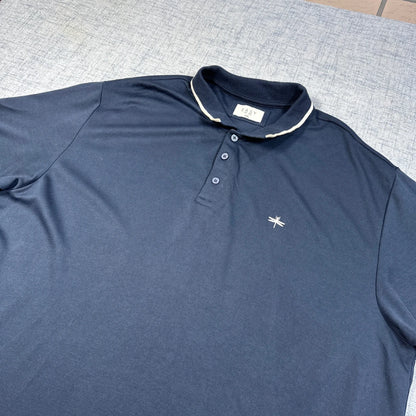 Easy Navy Tipped Collar Polo-2XL