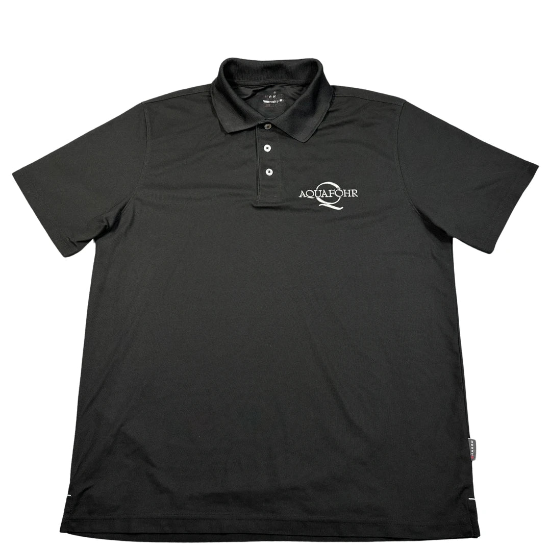 Aquaföhr Black Performance Polo Shirt-L