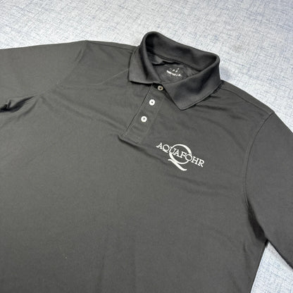 Aquaföhr Black Performance Polo Shirt-L