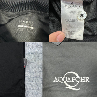 Aquaföhr Black Performance Polo Shirt-L