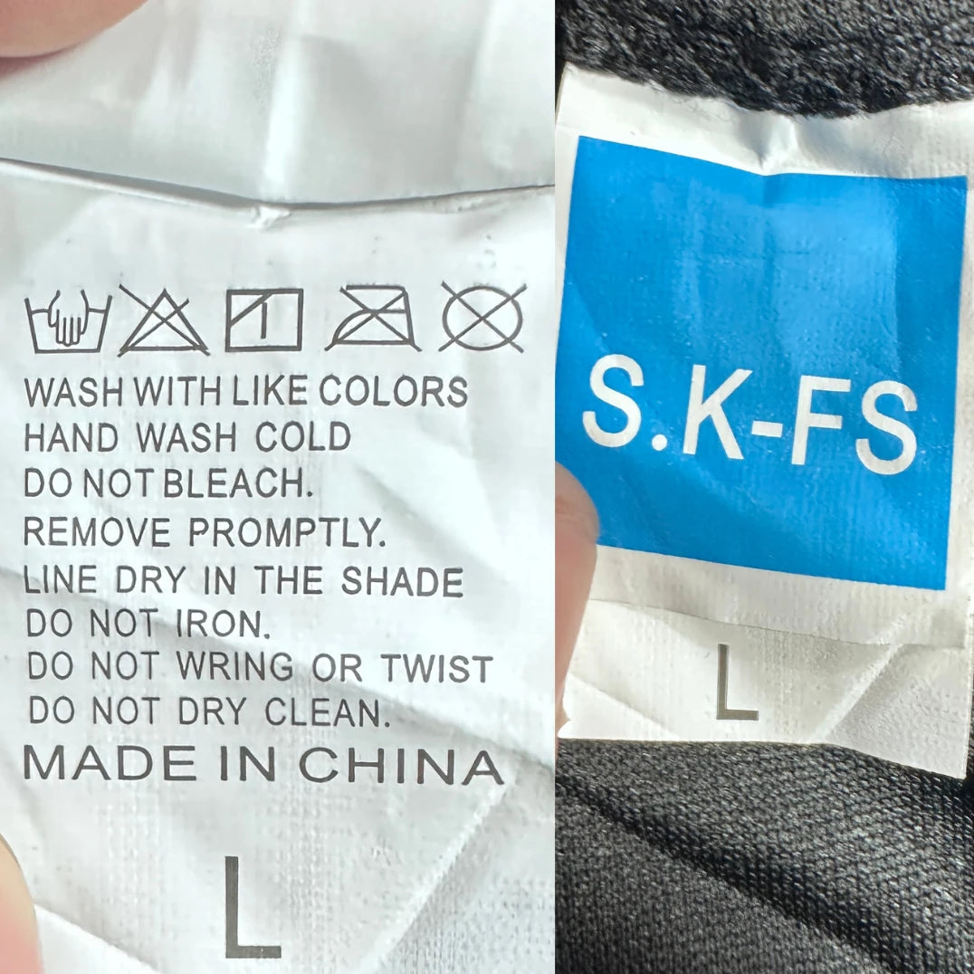S.K-FS Black Crew Neck Tee-L
