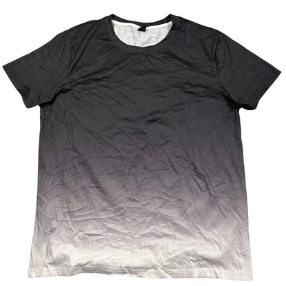 Manfinity Black to White Ombre Tee-S