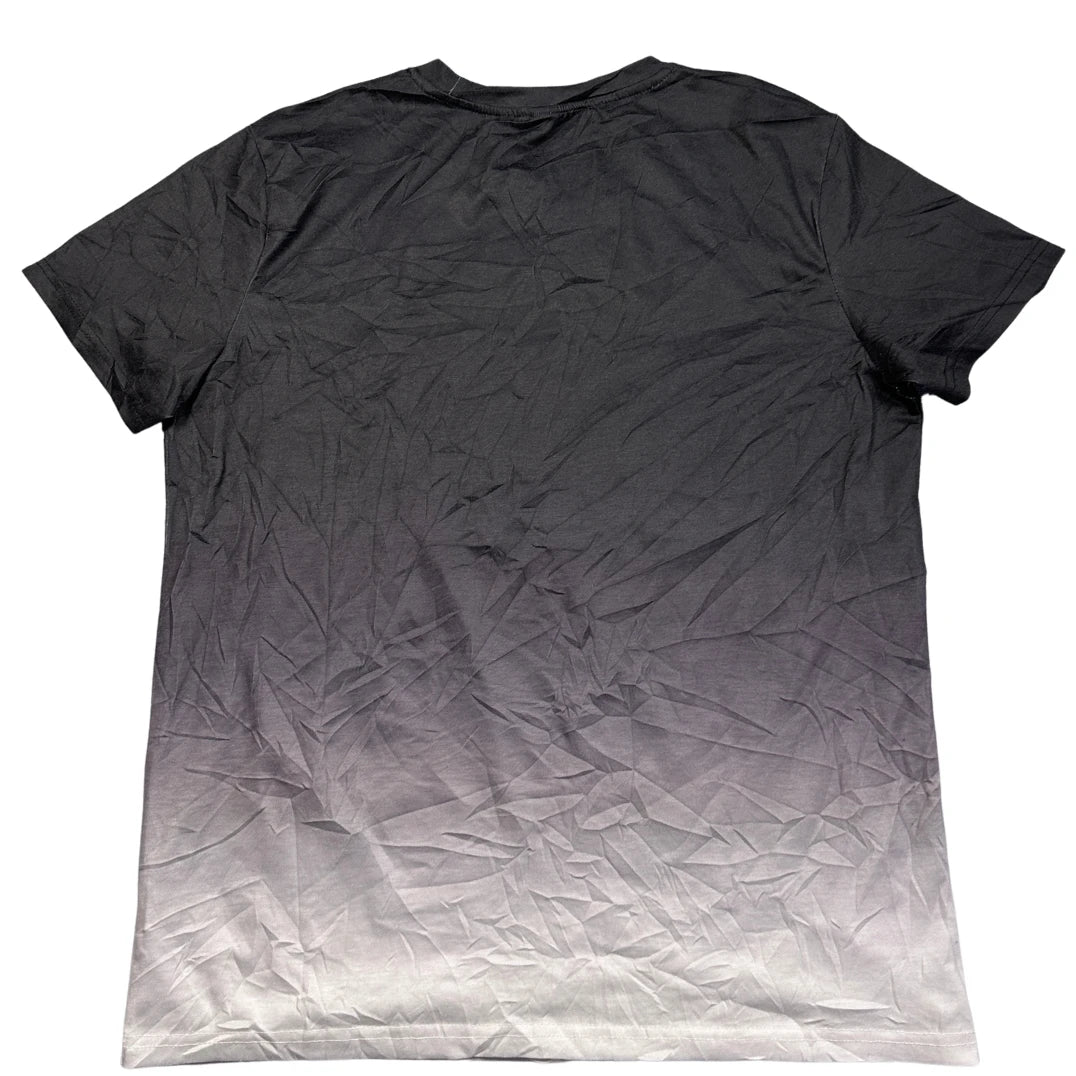 Manfinity Black to White Ombre Tee-S