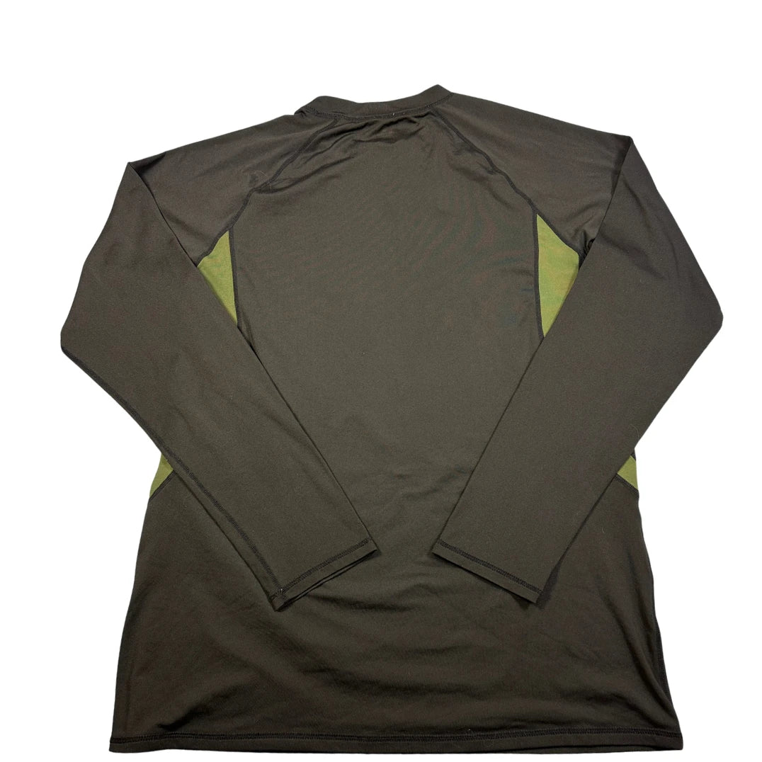 Unbranded Olive Panel Long Sleeve Performance Top-L
