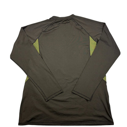 Unbranded Olive Panel Long Sleeve Performance Top-L