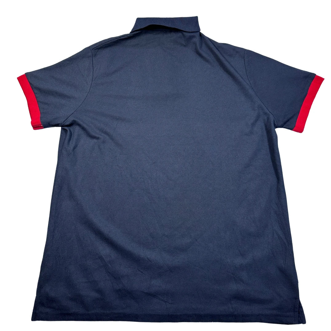 GHYUGR Navy Polo with Red Giraffe Logo-XL