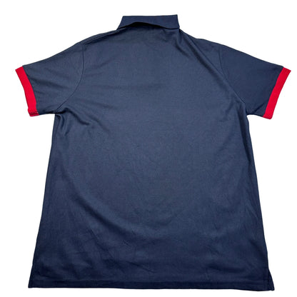 GHYUGR Navy Polo with Red Giraffe Logo-XL