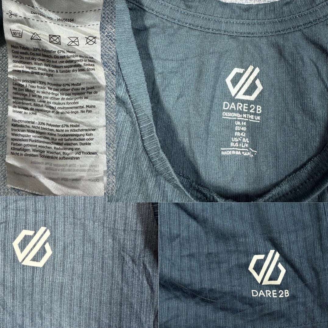 Dare2b Grey Ribbed Tank Top-L
