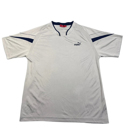 Puma® White Sports T Shirt Contrast
