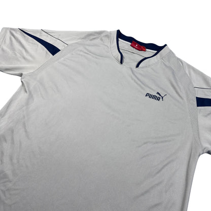 Puma® White Sports T Shirt Contrast
