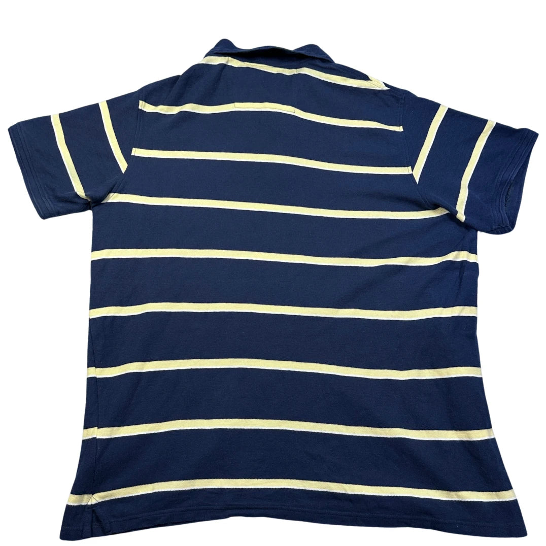 Maine® Navy Polo Shirt Striped-L