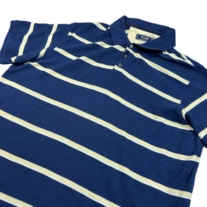 Maine® Navy Polo Shirt Striped-L
