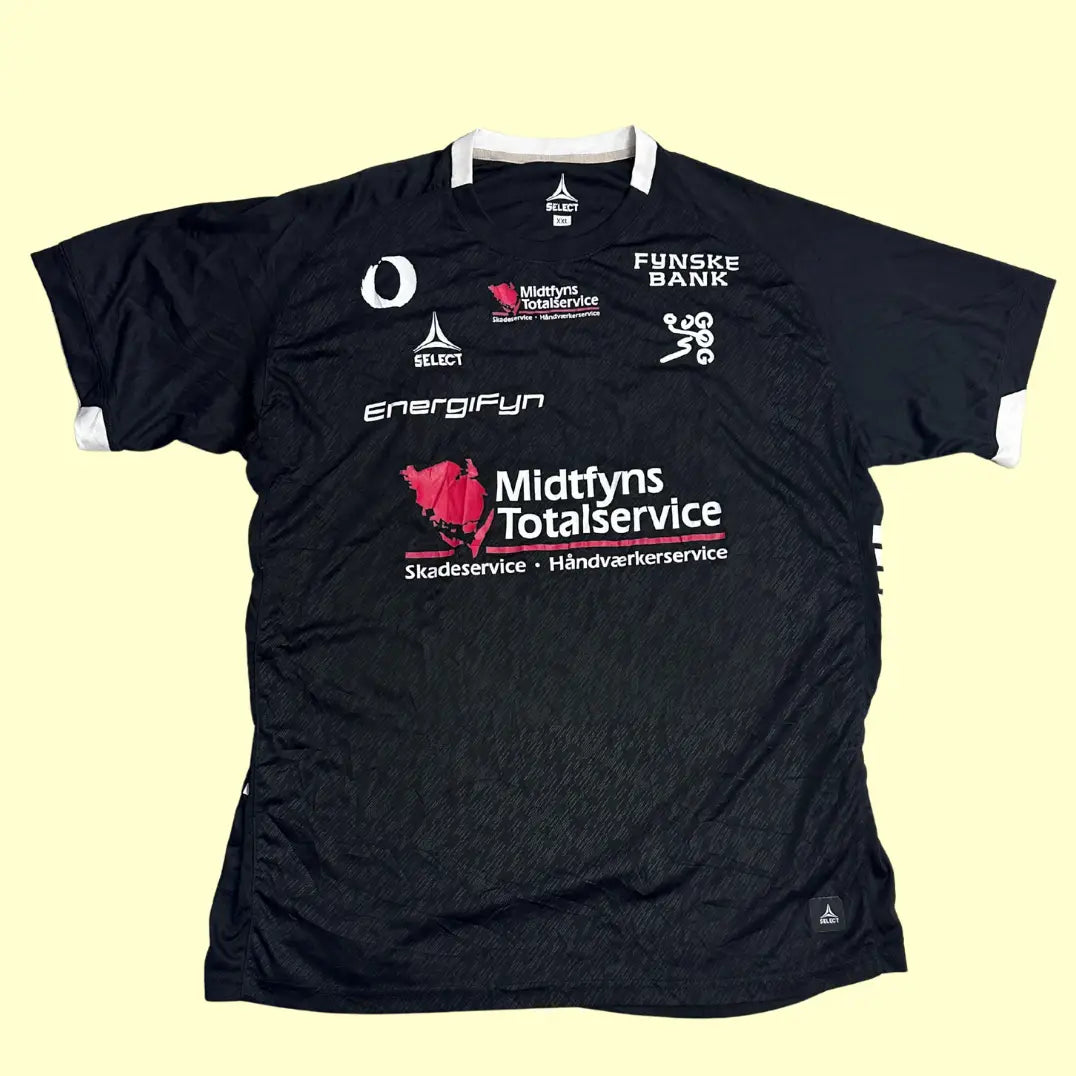 Select Sports Jersey in black with multiple sponsor logos