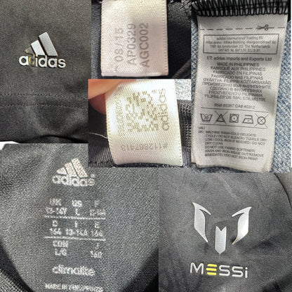 Adidas® Black Sports T Shirt Messi-L