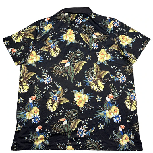 Goodfellow & Co® Navy Polo Tropical Print-XL