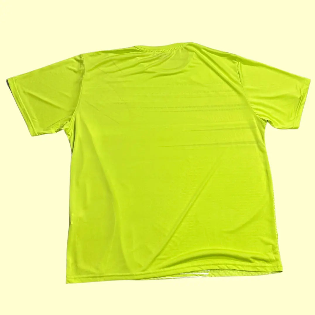 Atlas for Men Sport Team Cup T-shirt in neon yellow with bold geometric print