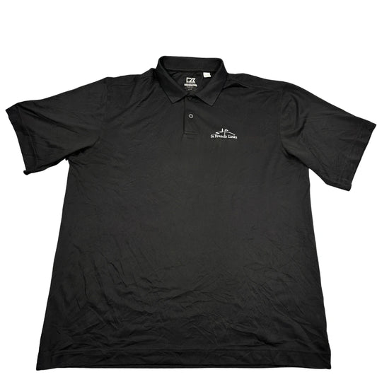 Cutter & Buck® Black Golf Polo Shirt-2XL