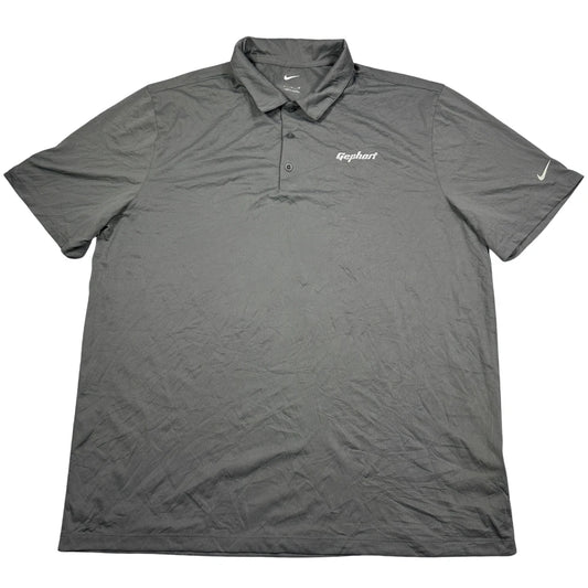 Nike® Gray Dri FIT Polo-XL