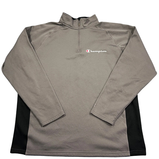 Champion® Gray Quarter Zip Performance Top-L