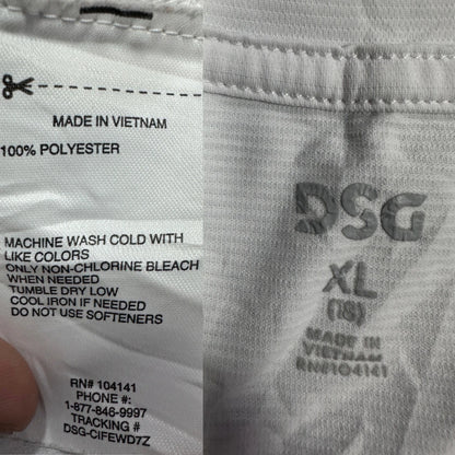 DSG® White Performance T Shirt-YXL