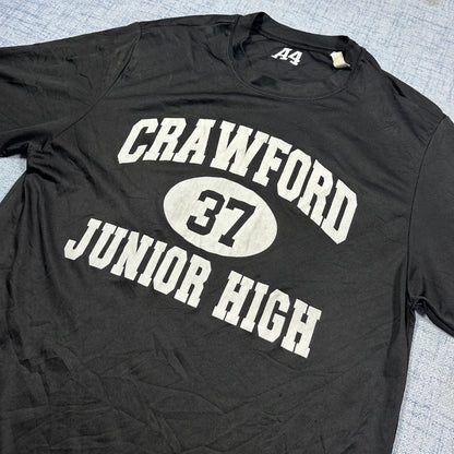A4® Black Sports T Shirt-S