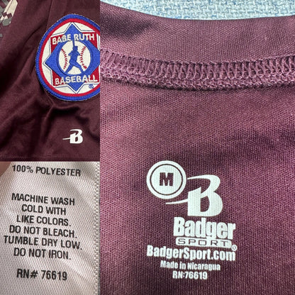 Badger Sport® Maroon Baseball Jersey-M