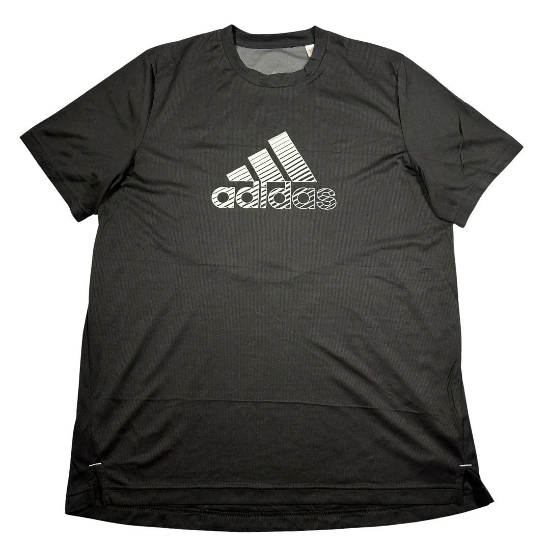 Adidas® Black Athletic T Shirt AEROREADY-M