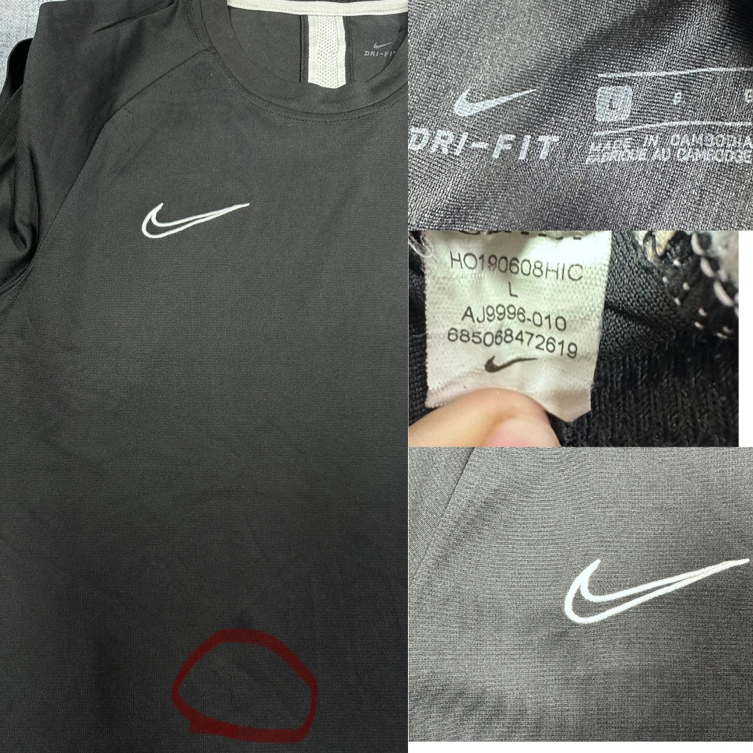 Nike® Black Athletic T Shirt Dri-FIT-L