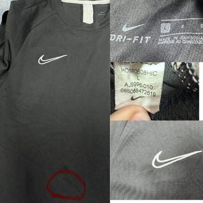 Nike® Black Athletic T Shirt Dri-FIT-L