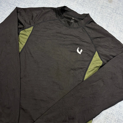 Unbranded Black Long Sleeve Compression Top-M