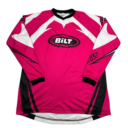 BILT® Pink Long Sleeve Motocross Jersey-XL