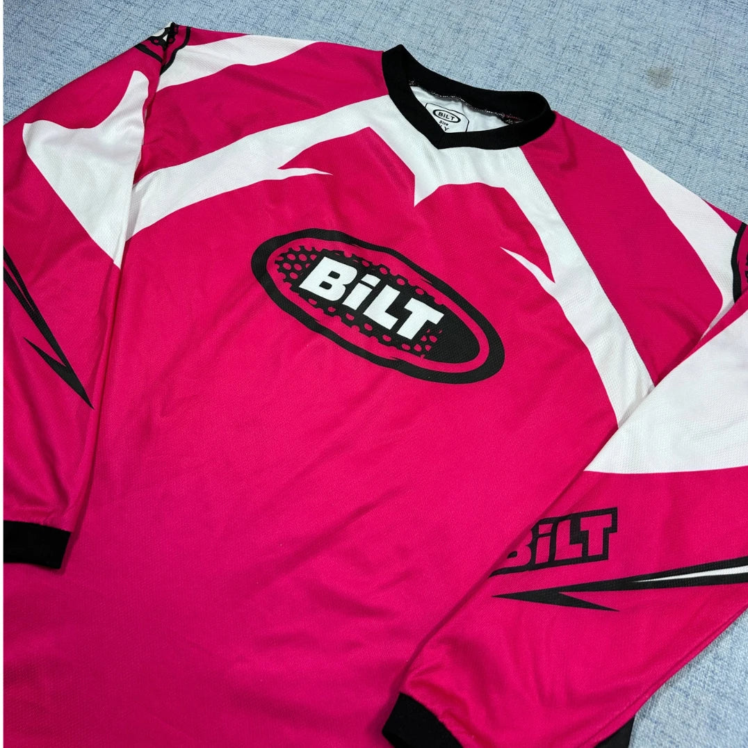 BILT® Pink Long Sleeve Motocross Jersey-XL