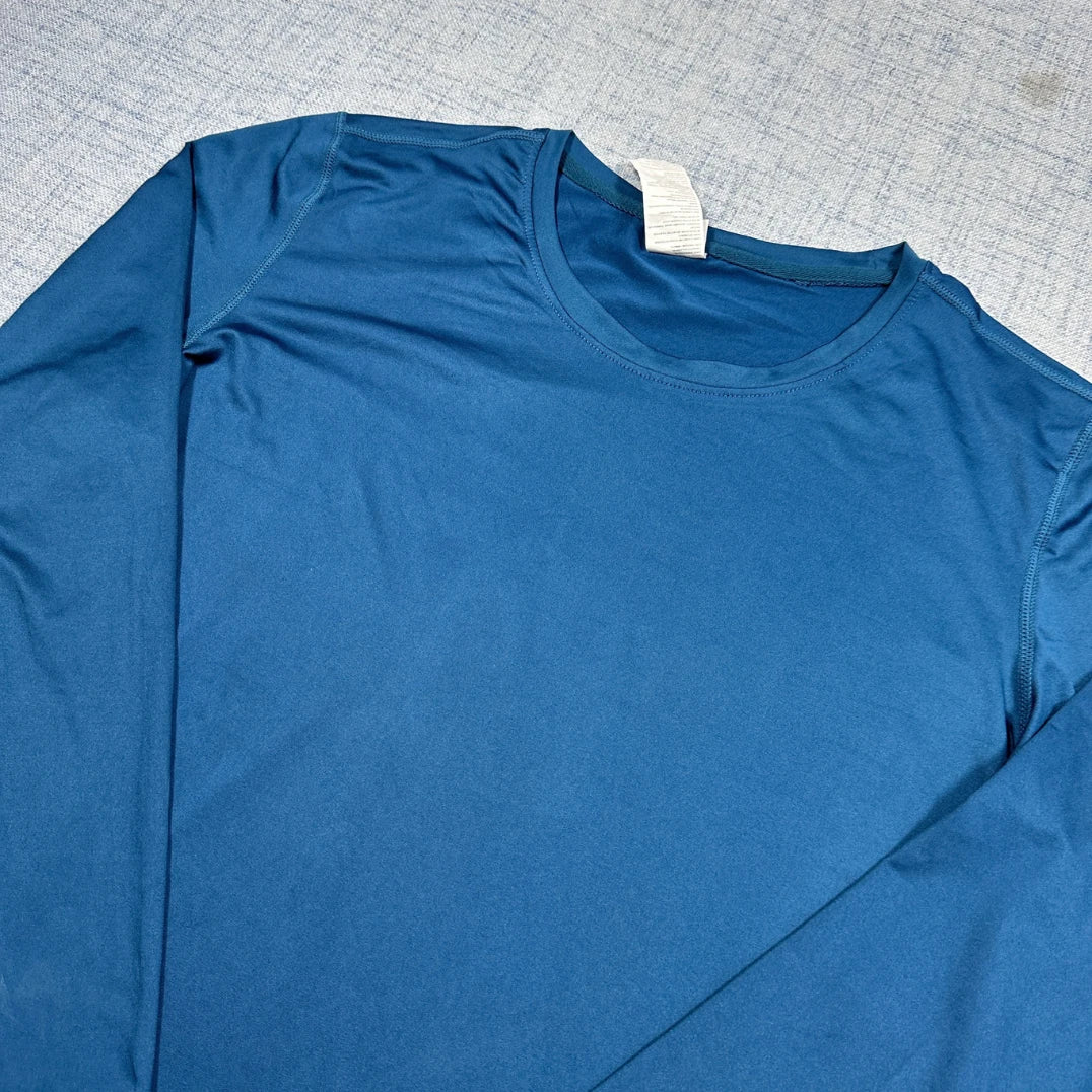 Holure® Teal Long Sleeve Athletic Top-XL