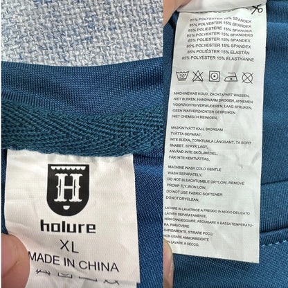 Holure® Teal Long Sleeve Athletic Top-XL