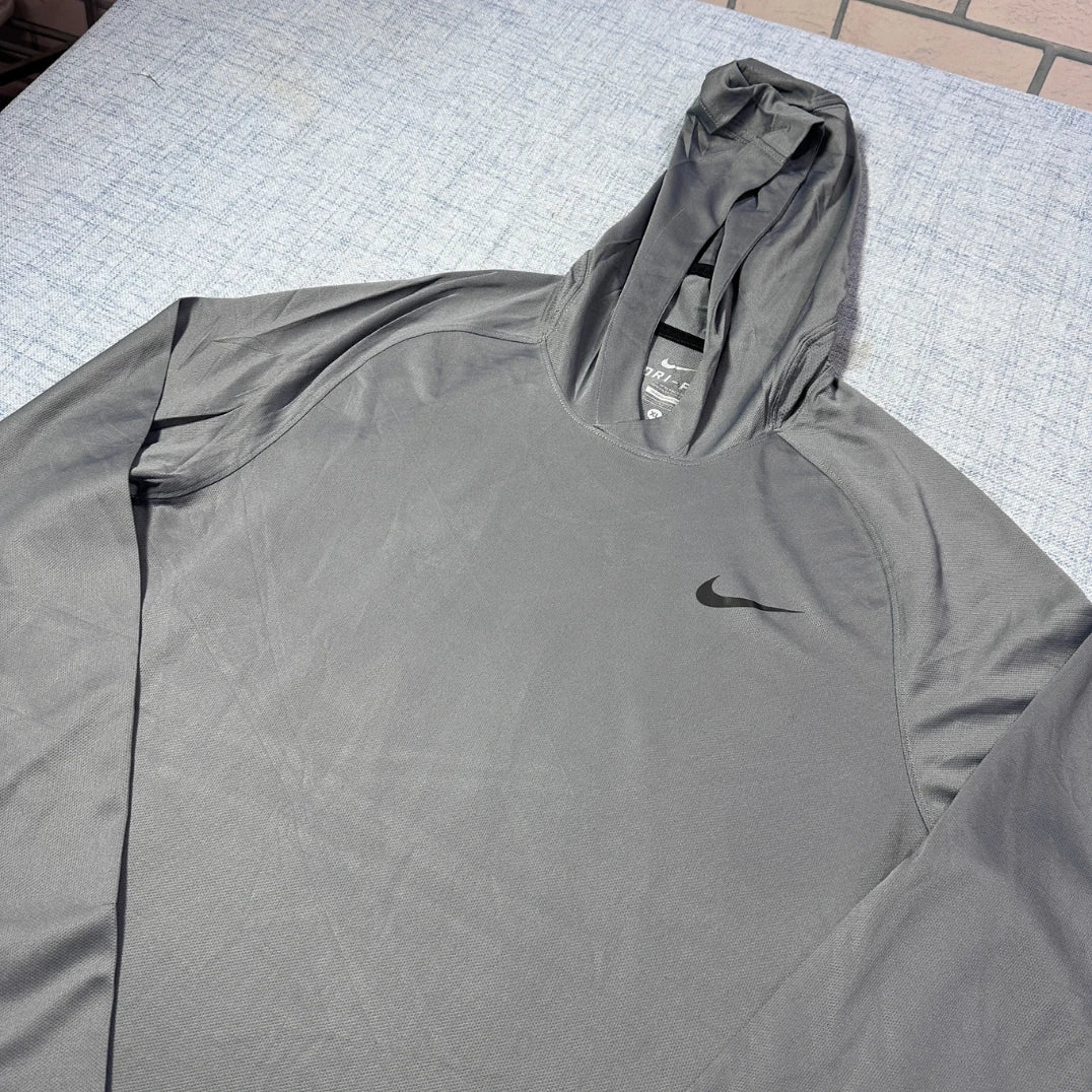 Nike® Gray Dri FIT Hoodie-XL