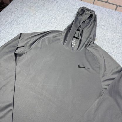 Nike® Gray Dri FIT Hoodie-XL
