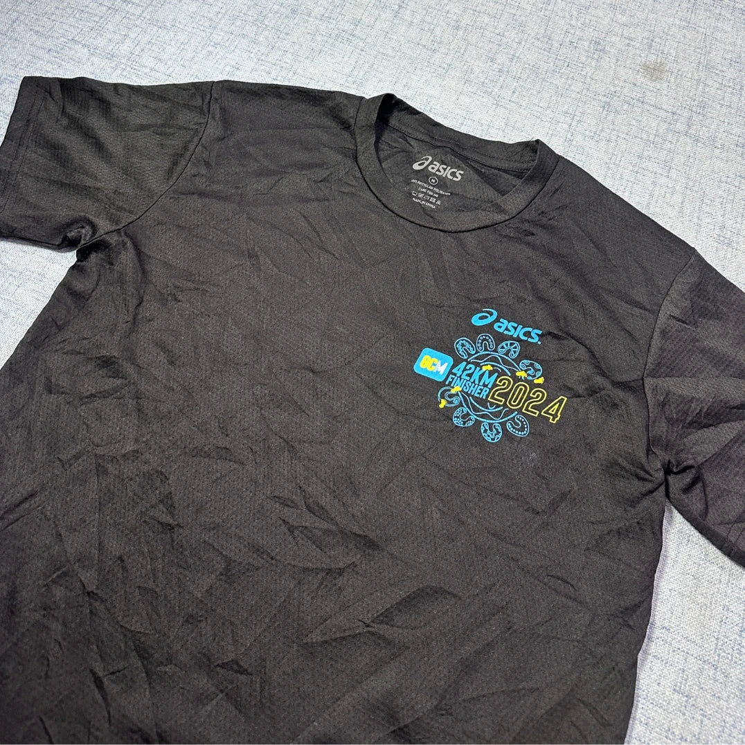 Asics® Black Running T Shirt-M