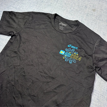 Asics® Black Running T Shirt-M