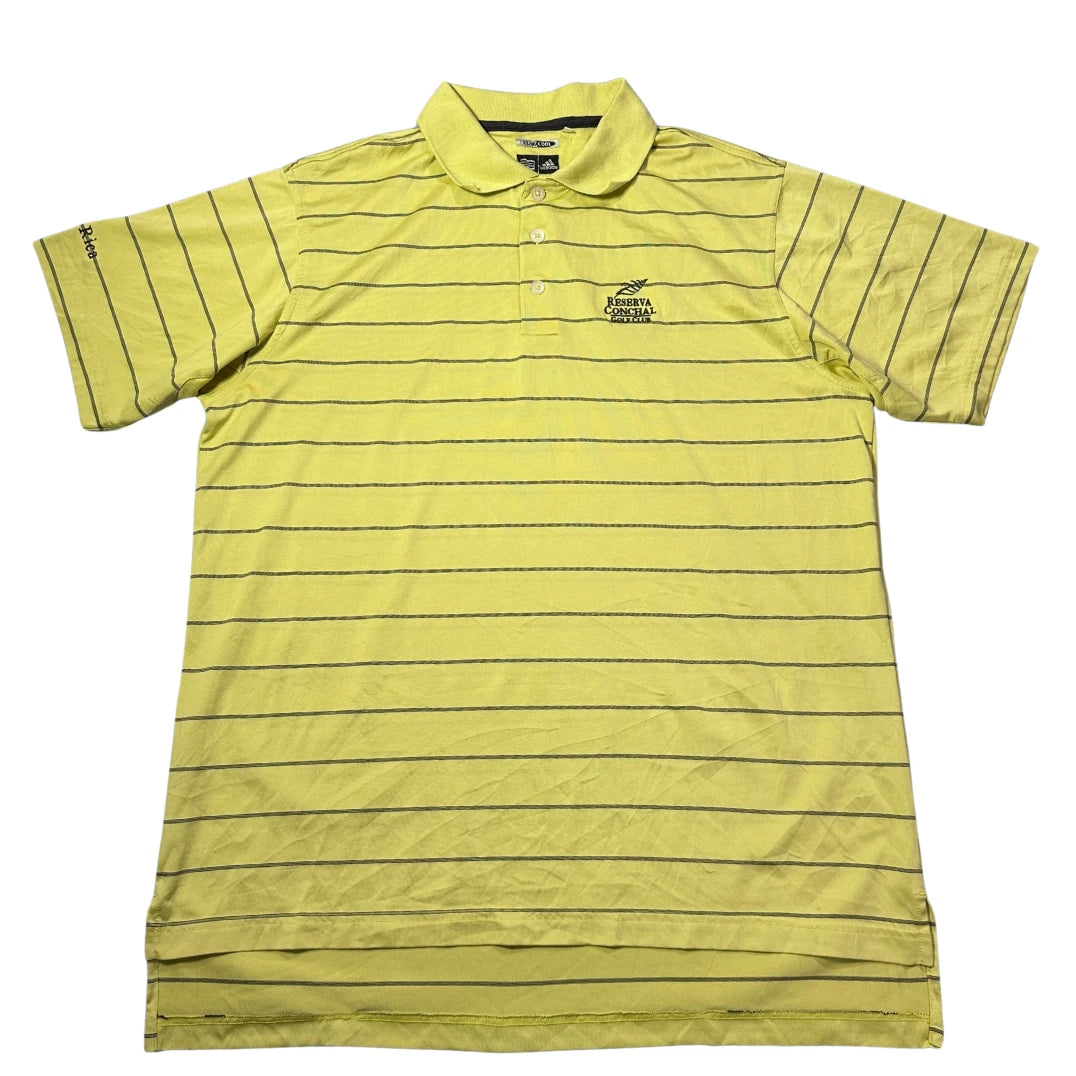 Adidas® Yellow Climacool Polo Shirt-M