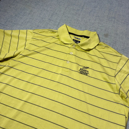 Adidas® Yellow Climacool Polo Shirt-M