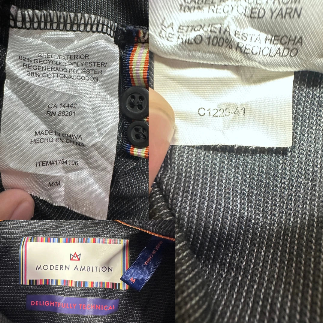 Modern Ambition® Charcoal Polo Shirt-M