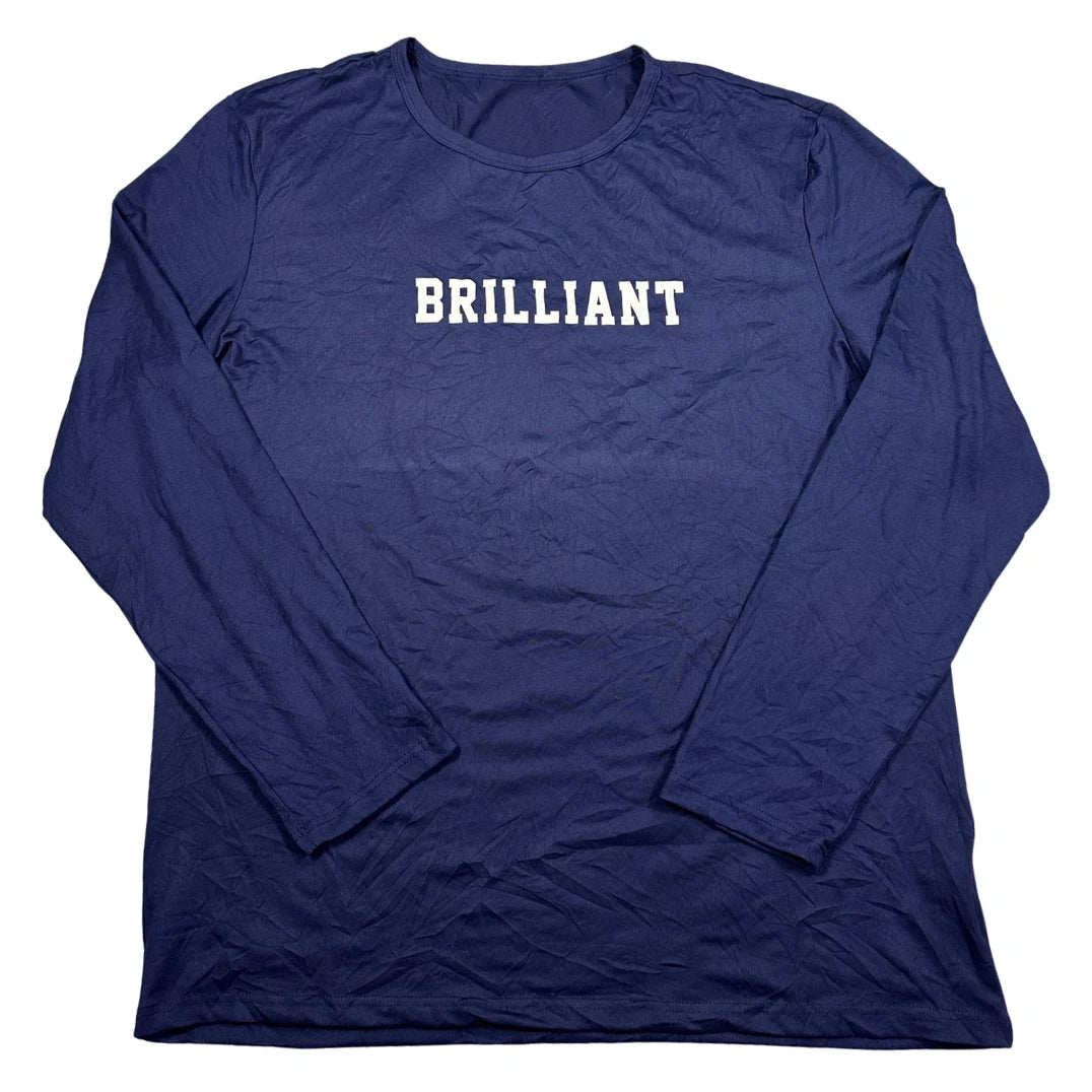 Shein® Navy Graphic T Shirt-M