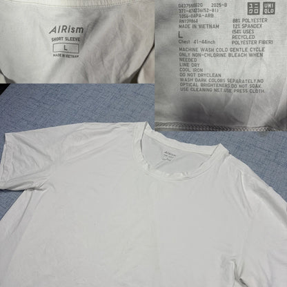 Uniqlo® White AIRism T Shirt