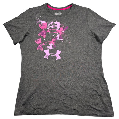 Under Armour® Grey HeatGear T Shirt-XL