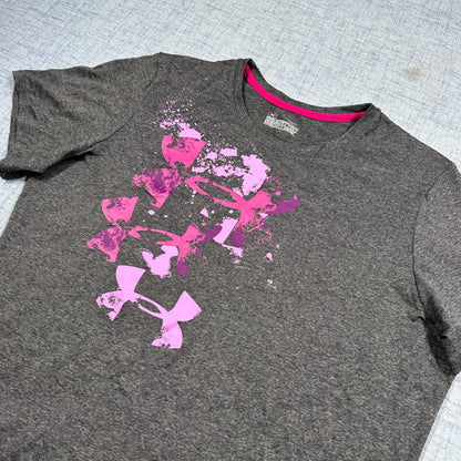 Under Armour® Grey HeatGear T Shirt-XL