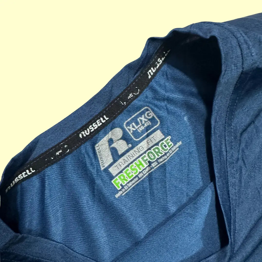 Russell Athletic Performance Tee in navy blue