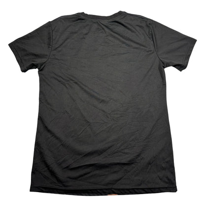 J.XQS®Black Graphic T Shirt-S