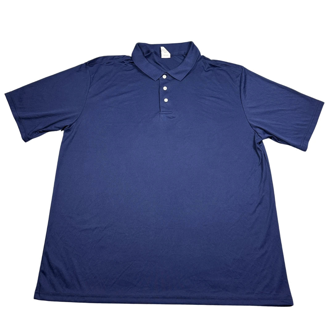 Hanes® Blue Polo Shirt Cool DRI-XL