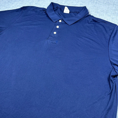 Hanes® Blue Polo Shirt Cool DRI-XL